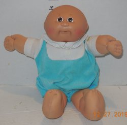 1985 Coleco Cabbage Patch Kids Plush Toy Doll CPK Xavier Roberts OAA Baby boy