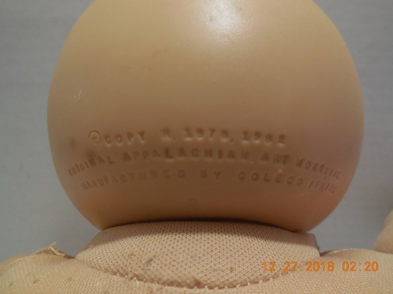 Image 4 of 1982 Coleco Cabbage Patch Kids Plush Toy Doll CPK Xavier Roberts OAA Baby