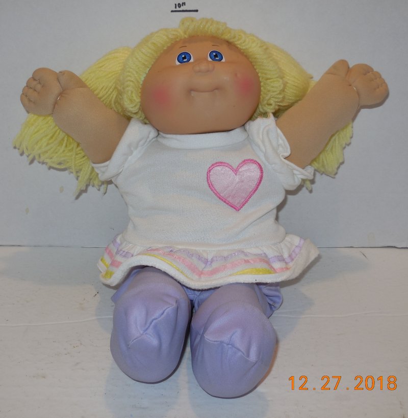 Image 0 of 1985 Coleco Cabbage Patch Kids Plush Toy Doll CPK Xavier Roberts OAA Blonde Girl