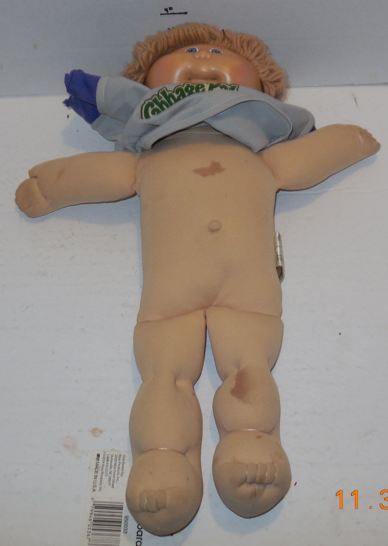 Image 6 of 1982 Coleco Cabbage Patch Kids Plush Toy Doll CPK Xavier Roberts OAA Blonde Boy