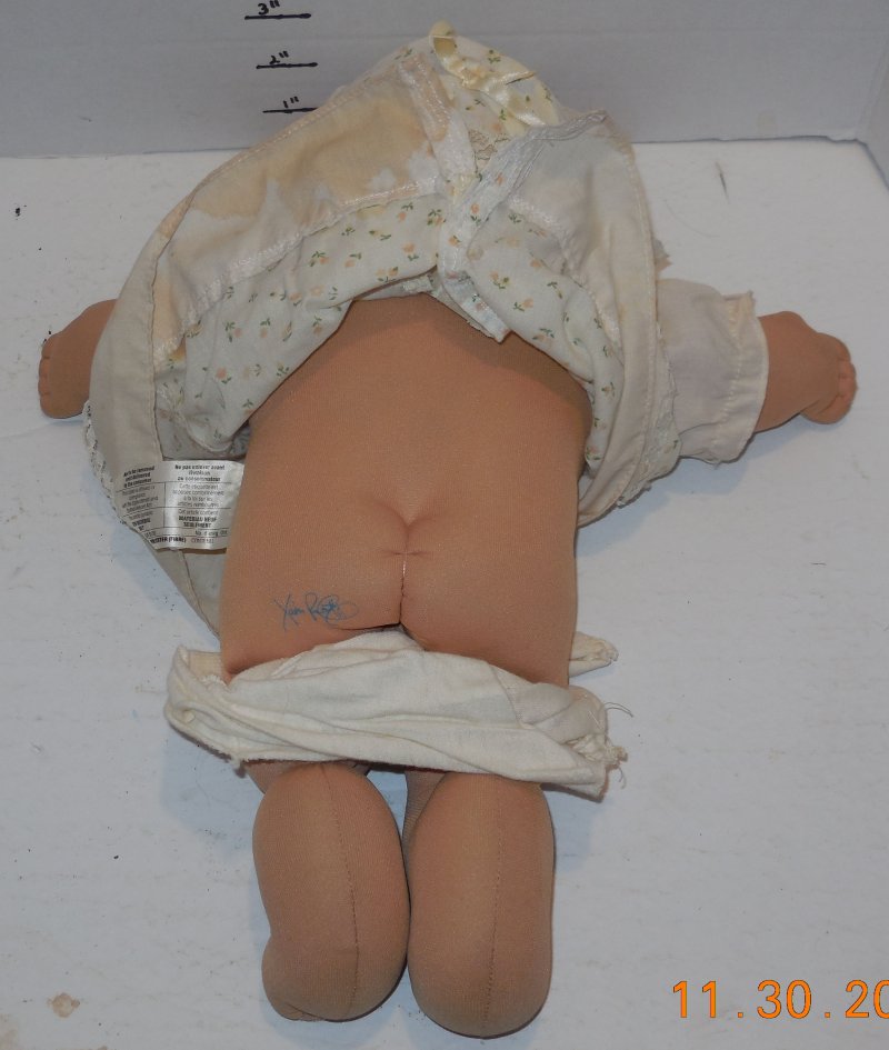 Image 3 of 1985 Coleco Cabbage Patch Kids Plush Toy Doll CPK Xavier Roberts OAA Baby