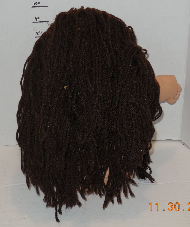 Image 1 of 1982 Coleco Cabbage Patch Kids Plush Toy Doll CPK Xavier Roberts Brown Hair Girl