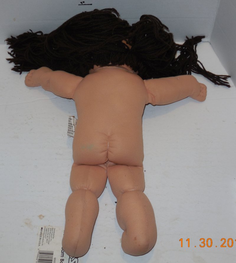 Image 2 of 1982 Coleco Cabbage Patch Kids Plush Toy Doll CPK Xavier Roberts Brown Hair Girl