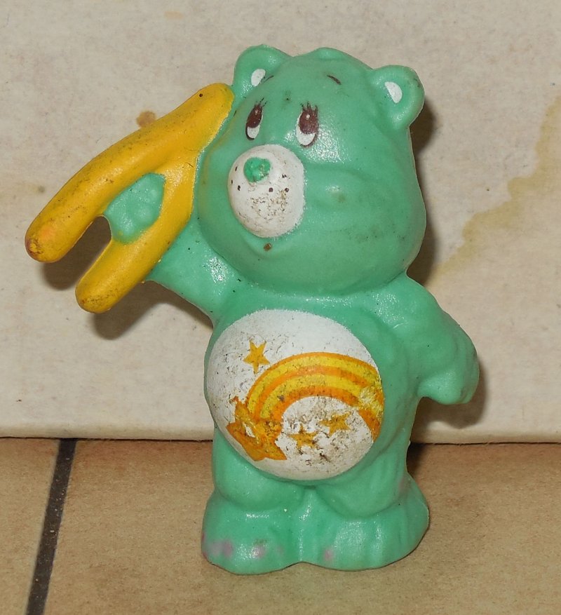 Image 0 of 1984 Kenner Care Bears Wish Bear Mini Pvc Figure Vintage 80's #1
