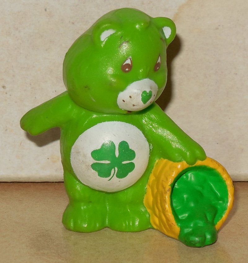 Image 0 of 1984 Kenner Care Bears Goodluck Bear Mini Pvc Figure Vintage 80's #1