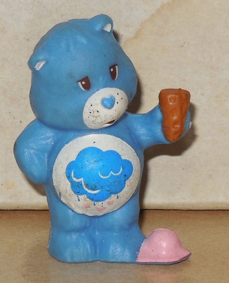 Image 0 of 1984 Kenner Care Bears Grumpy Bear Mini Pvc Figure Vintage 80's #3