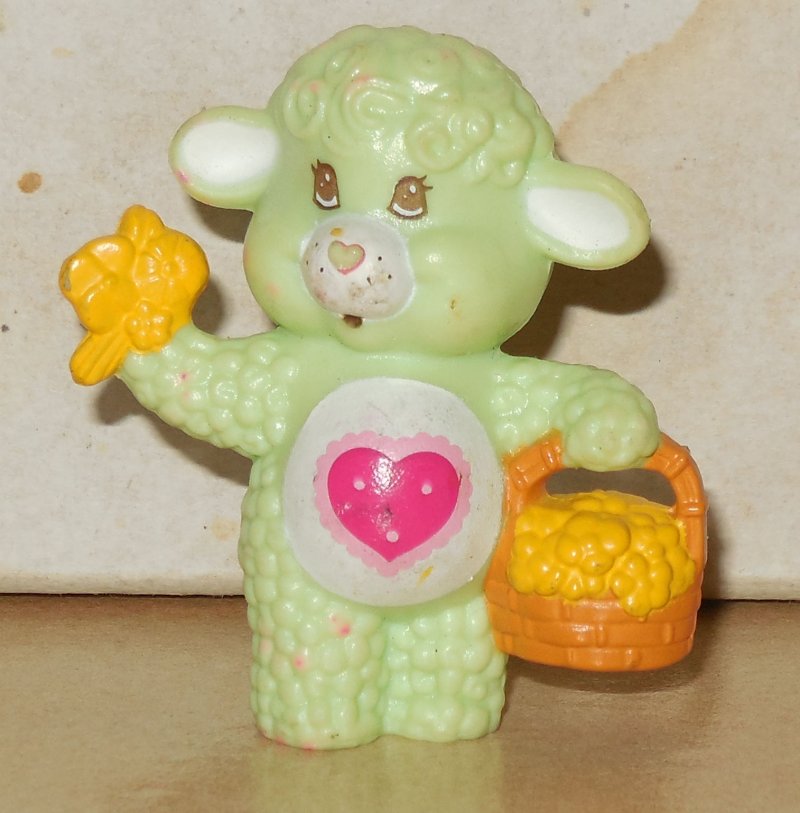 Image 0 of 1984 Kenner Care Bears Cousin Gentleheart Lamb Mini Pvc Figure Vintage 80's