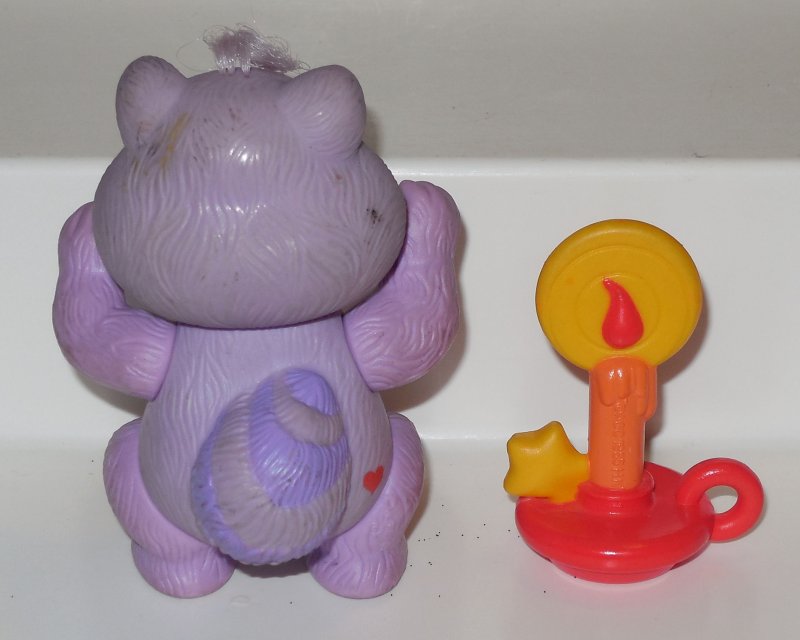 Image 1 of Kenner CARE BEARS Cousin Bright heart Raccoo Poseable Vintage 80's Complete 100%