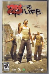 25 to Life Video Game PlayStation 2 PS2 MANUAL Only
