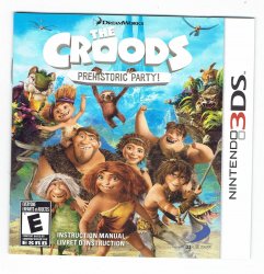 Nintendo 3DS The Croods Prehistoric Party Instruction Manual only