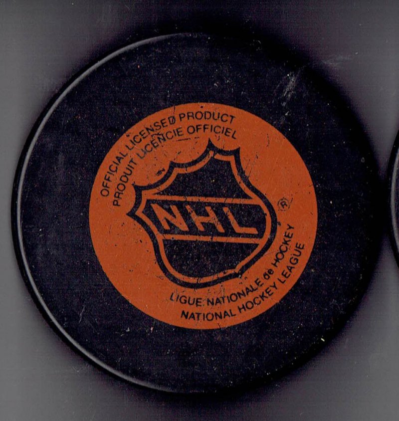 Image 1 of Vintage Montreal Canadiens Large Logo souvenir PUCK