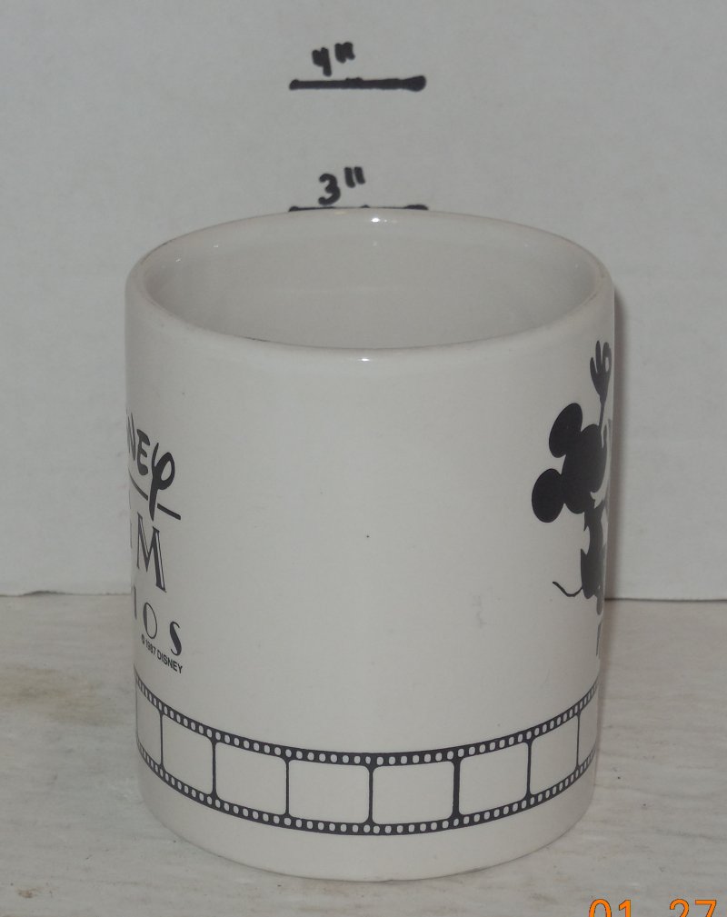 Image 1 of 1987 Coffee Mug Cup Disney MGM Studios Ceramic white