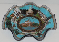 Vintage 50's 60's Disneyland  Exclusive Candy Dish Ashtray Glassware Souvenir