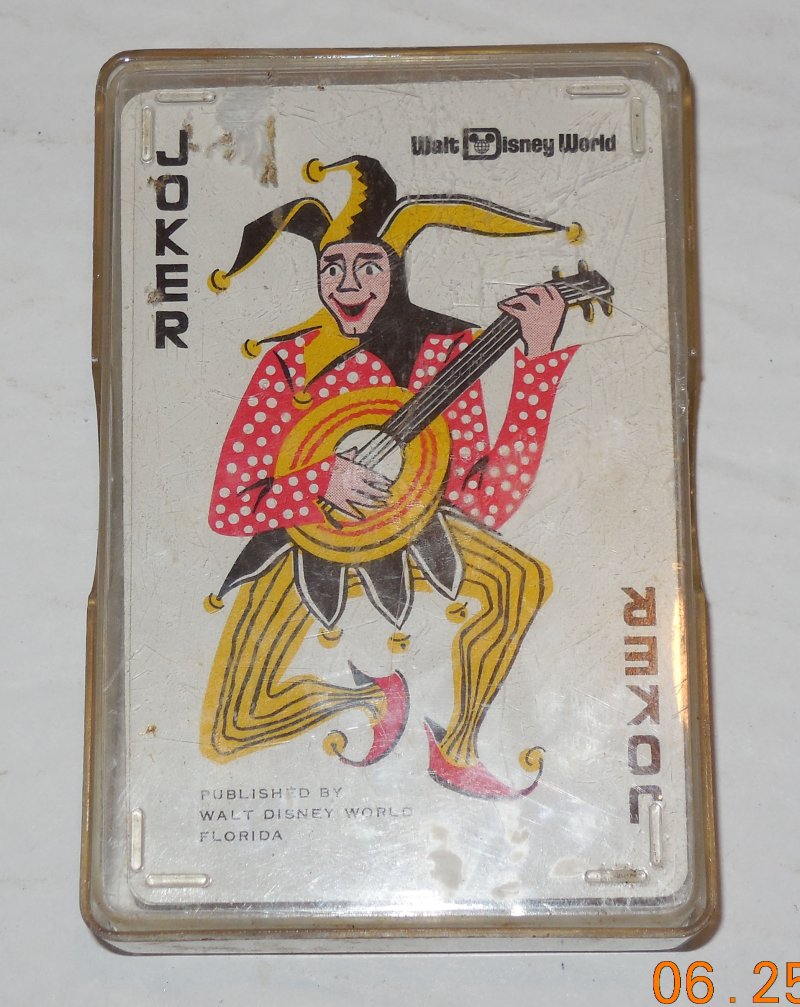 Image 1 of Vintage 70's 80's Walt Disney World Exclusive Deck of Playing Cards