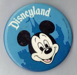 Disneyland Mickey Mouse Blue Pin button