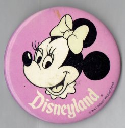 Disneyland Minnie Mouse pink Pin button