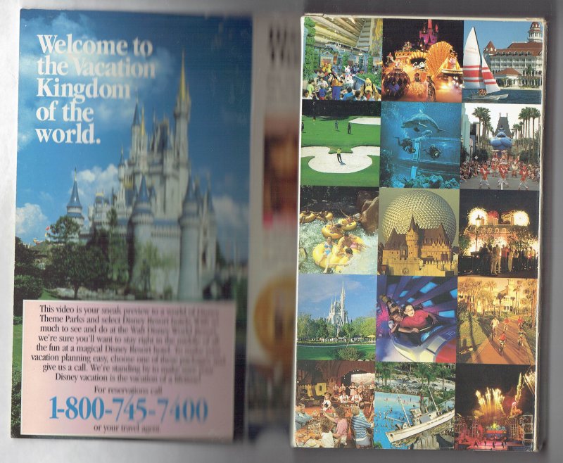 Image 2 of Vintage 1994 Walt Disney World Trip Planning Video Rare & VHTF
