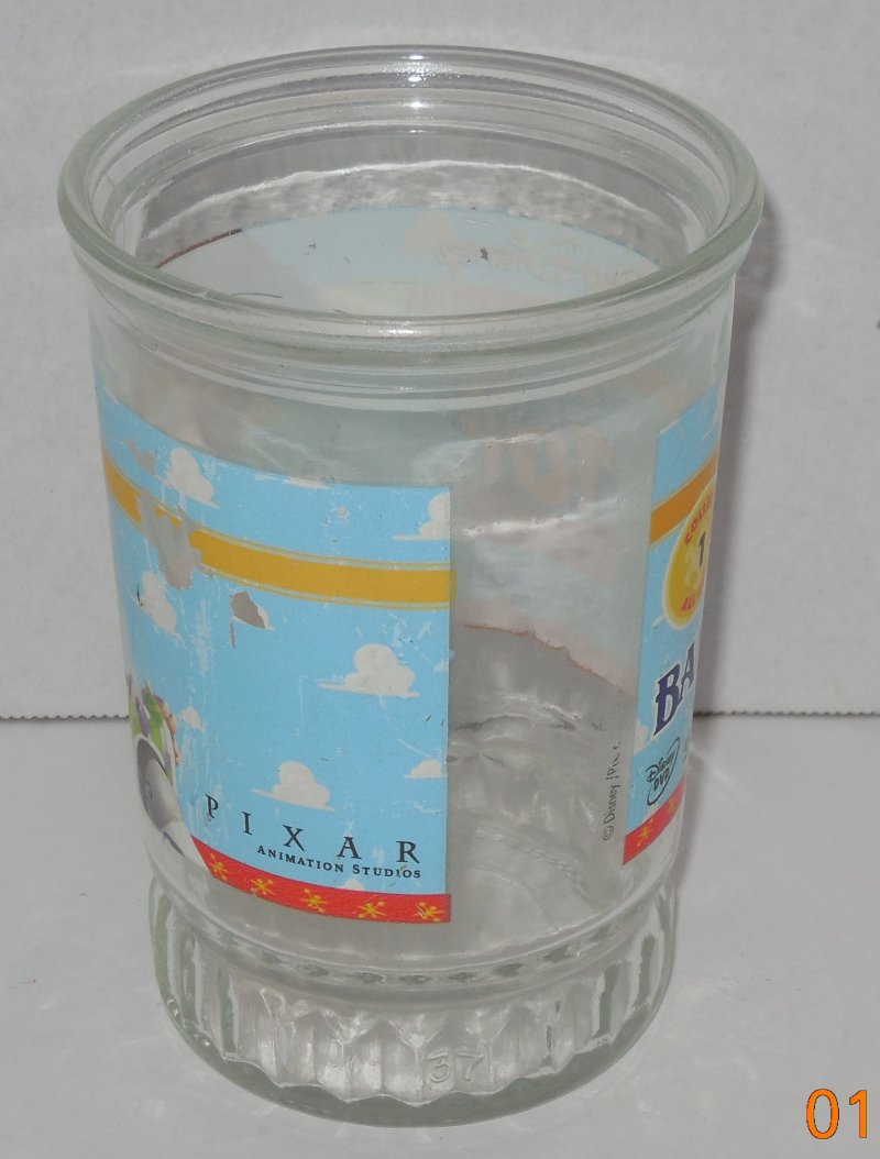 Image 2 of BAMA Jelly Jar Glass TOY STORY #1 Disney Gold Collection