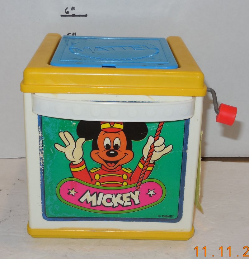 Image 0 of VINTAGE 1987 Mattel WALT DISNEY Jack In the Box Mickey Goofy Donald Rare OOP