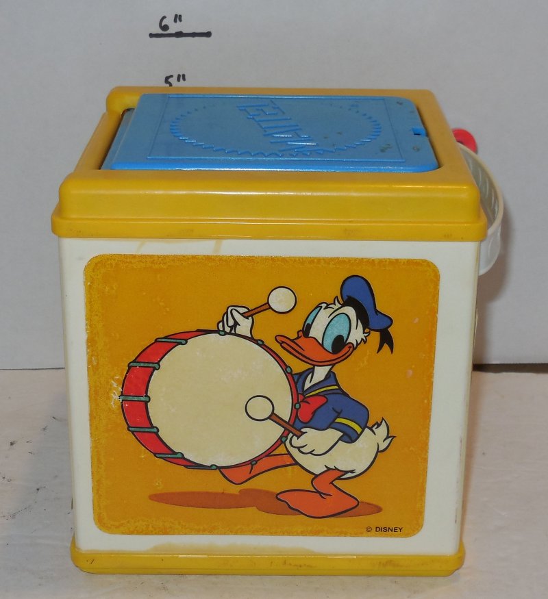 Image 3 of VINTAGE 1987 Mattel WALT DISNEY Jack In the Box Mickey Goofy Donald Rare OOP