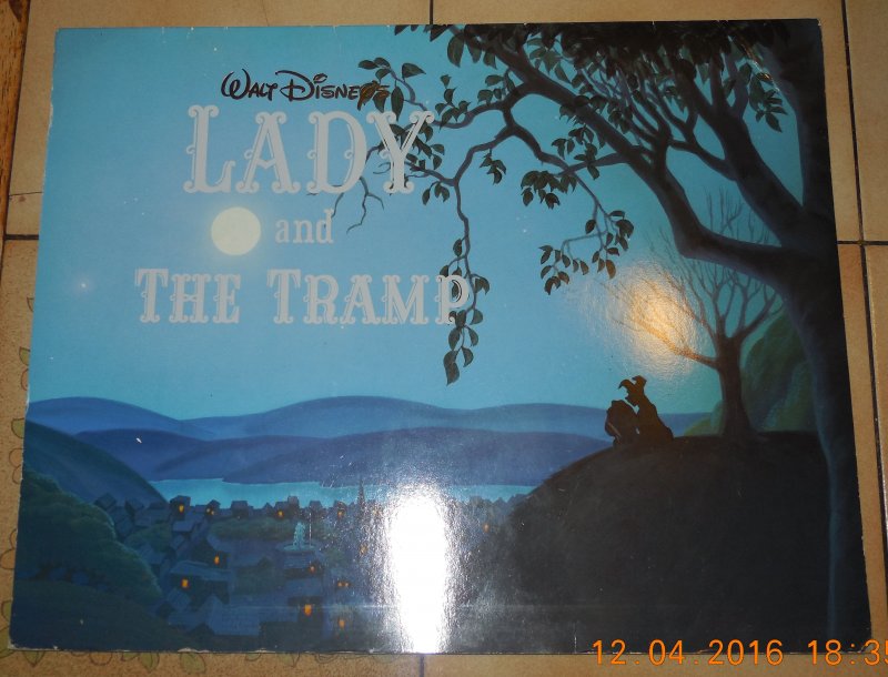 Image 0 of Disney Lady and The Tramp Set of 4 Lithographs 11 x 14 Complete in Folder