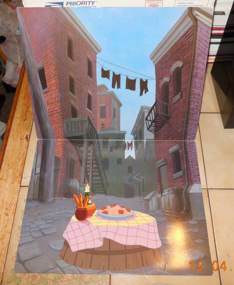 Image 2 of Disney Lady and The Tramp Set of 4 Lithographs 11 x 14 Complete in Folder