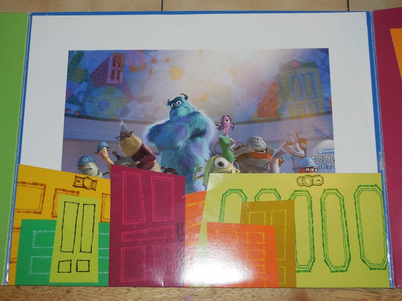 Image 1 of Disney Pixar Monsters Inc Set of 4 Lithographs 11 x 14 Complete in Folder
