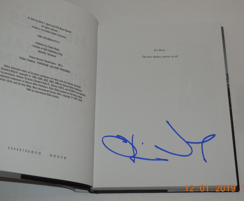 Image 0 of American Heroes  In Special Operations by Oliver North (2010, Hardcover) Signed