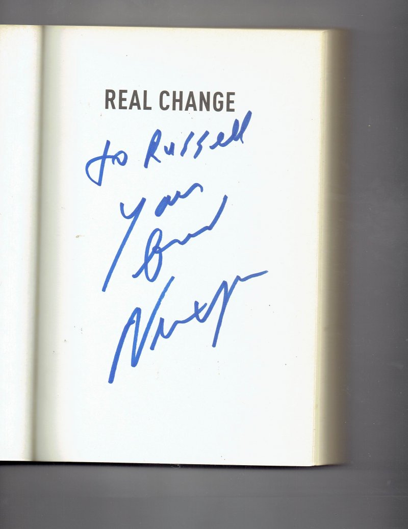 Image 0 of Real Change by Newt Gingrich (2007 Paperback) Signed autographed Book