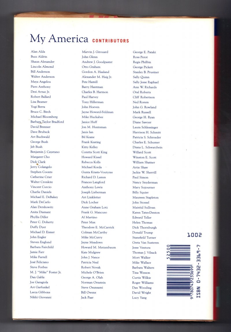 Image 2 of My America What My Country Means to Me by Hugh Downs 2002 Hardcover Signed