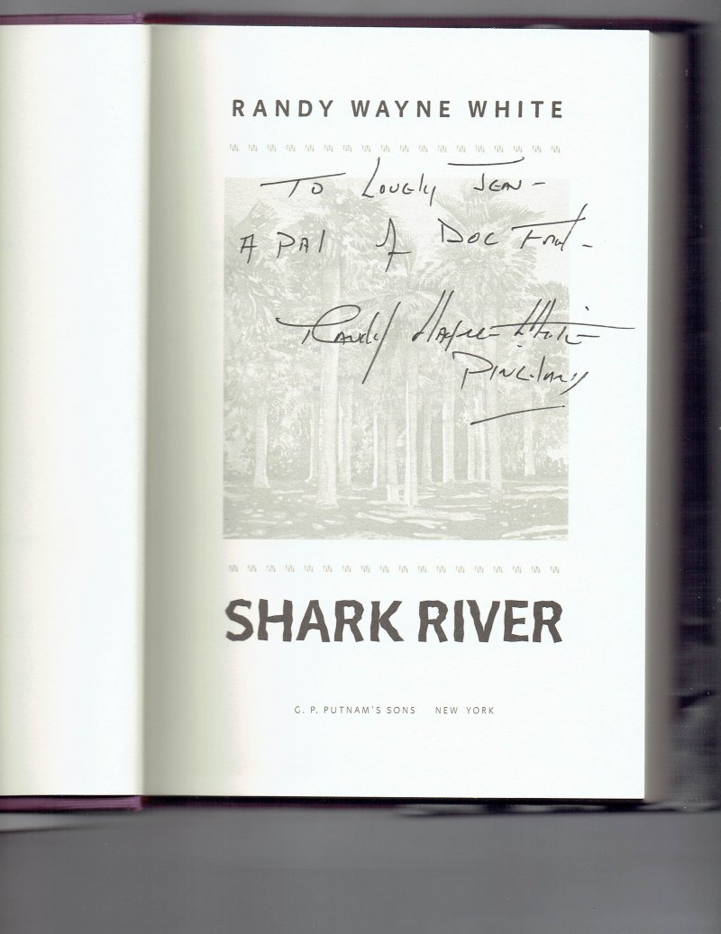 Image 0 of Doc Ford Shark River by Randy White (2001, Hardcover) Signed Inscribed 1st Ed