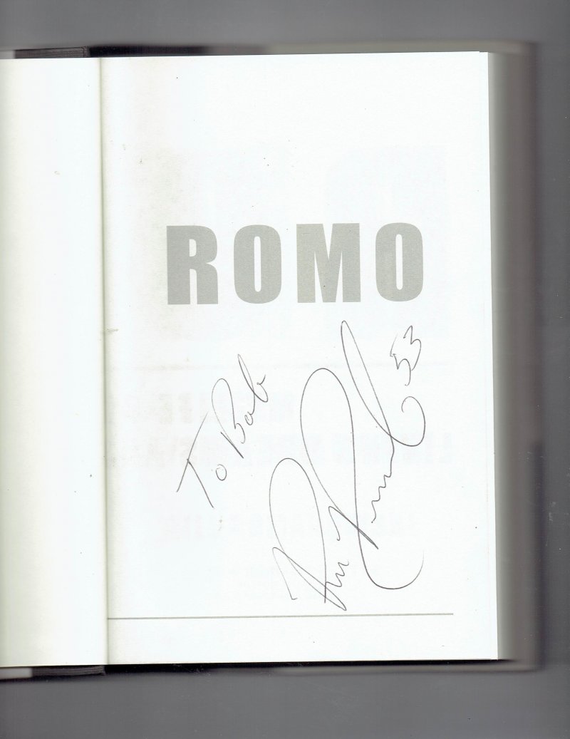 Image 0 of Romo  My Life on the Edge by Bill Romanowski (2005, Hardcover) Signed Book HTF