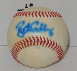 Bret saberhagen Signed Autographed Rawlings Baseball  KC Royals 1985 WS MVP