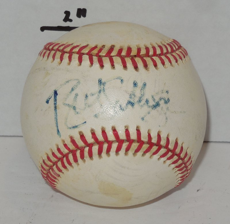 Bret saberhagen Signed Autographed Rawlings Baseball  KC Royals 1985 WS MVP #2