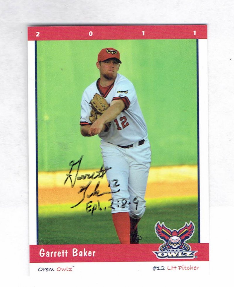Image 0 of 2011 Orem Owlz Team Set Garrett Baker Signed Autogrpahed Card