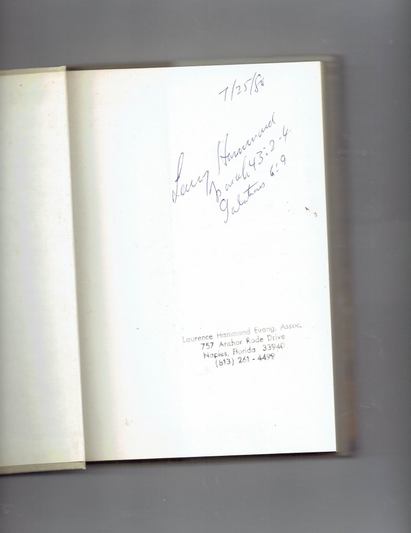 Image 0 of Beyond Love by Laurence Hammond (1976, Hardcover) Signed Autographed