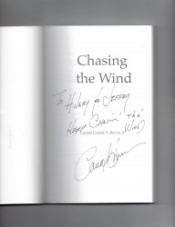 Chasing the Wind by Conrad Jr Brown (2011, Paperback) Signed Autographed