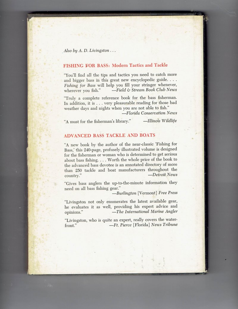 Image 4 of Fly-Rodding for Bass by A. D. Livingston (1976, Hardcover) Signed Book Rare HTF