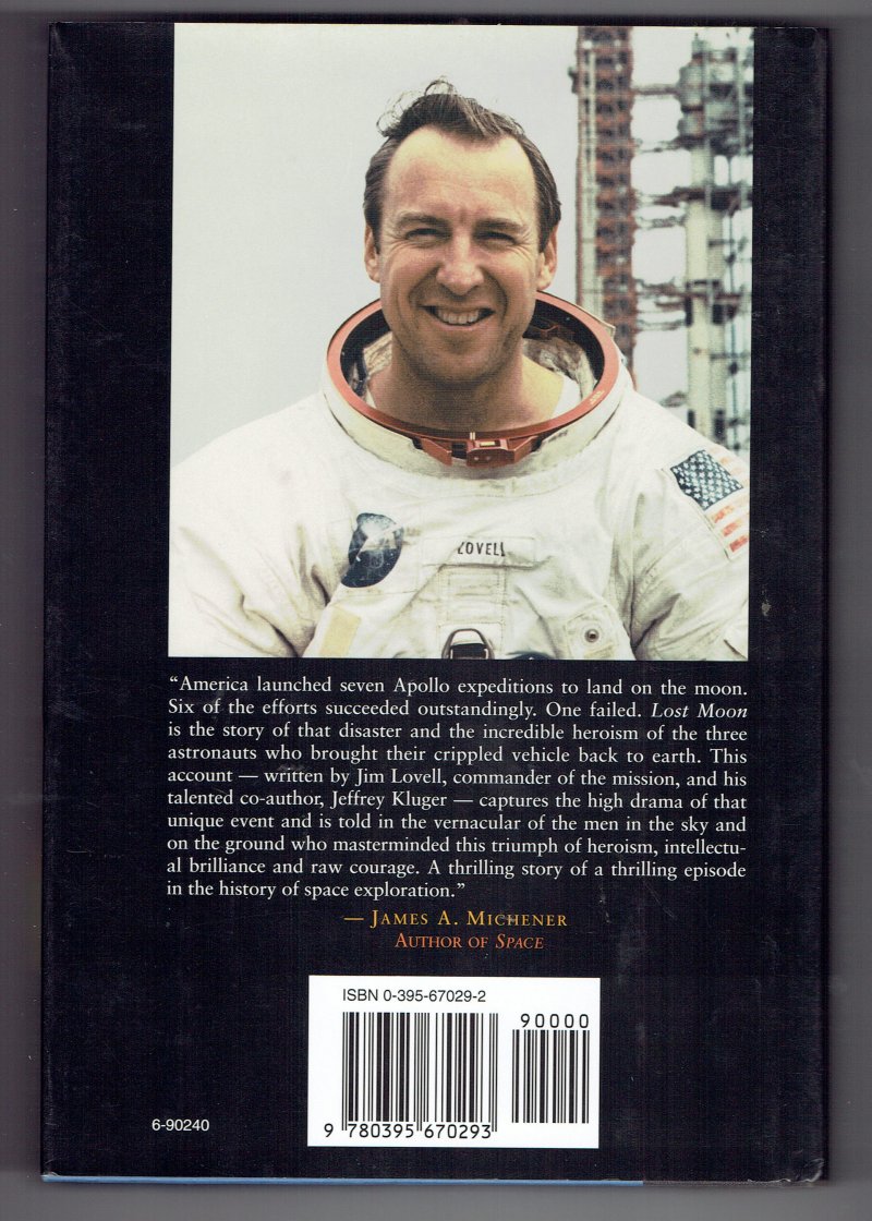 Image 2 of Lost Moon The Perilous Voyage of Apollo 13 by Jim Lovell & Jeffrey Kluger Signed