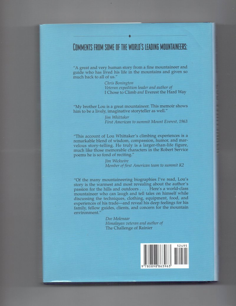 Image 2 of Lou Whittaker Memoirs of a Mountain Guide by Lou Whittaker Signed Book