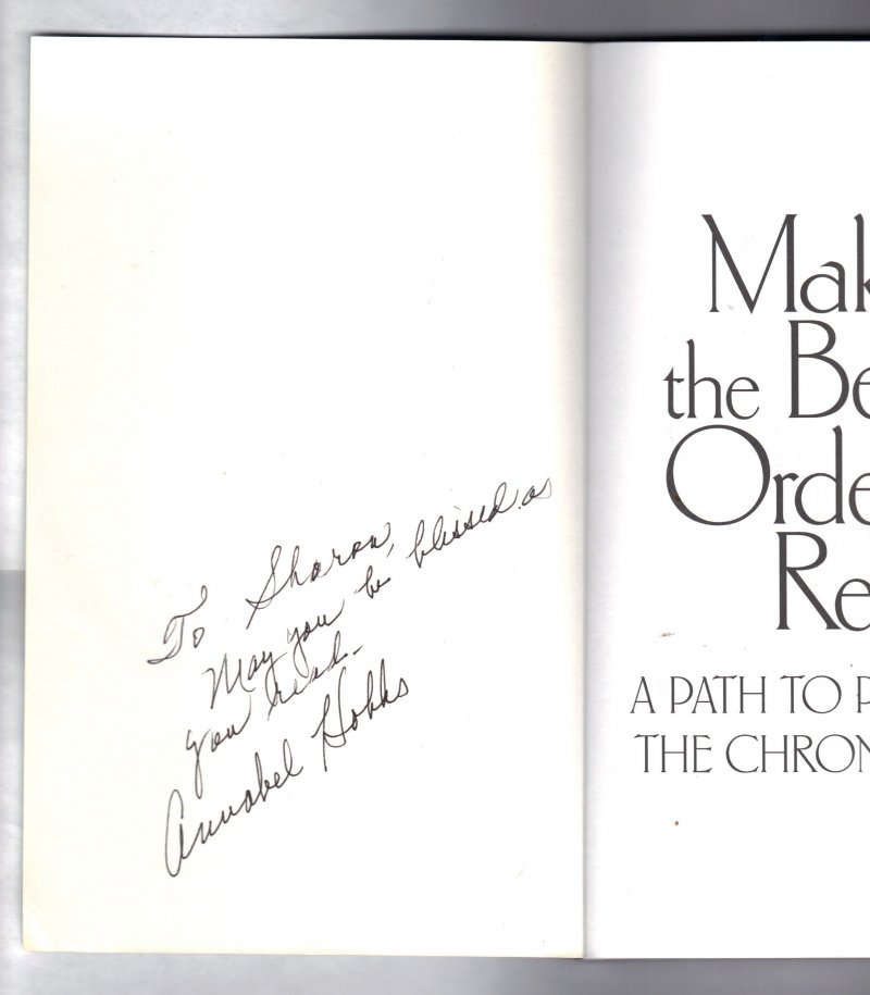 Image 0 of Making the Best of Orders to Rest By Annabel Hobbs 2001 Paperback Signed