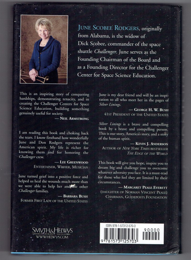Image 2 of Silver Linings My Life Before & after Challenger 7 by June Scobee Rodgers Signed