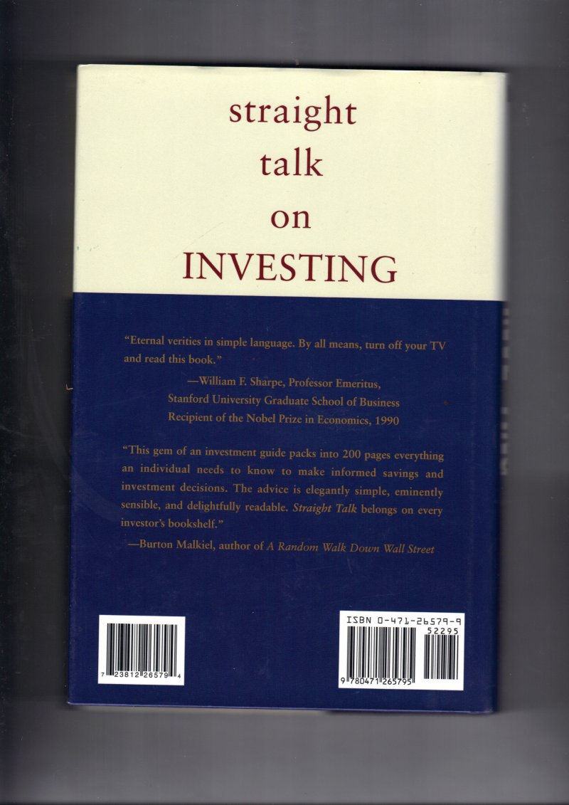Image 2 of Straight Talk on Investing What You Need to Know by Jack Brennan Signed