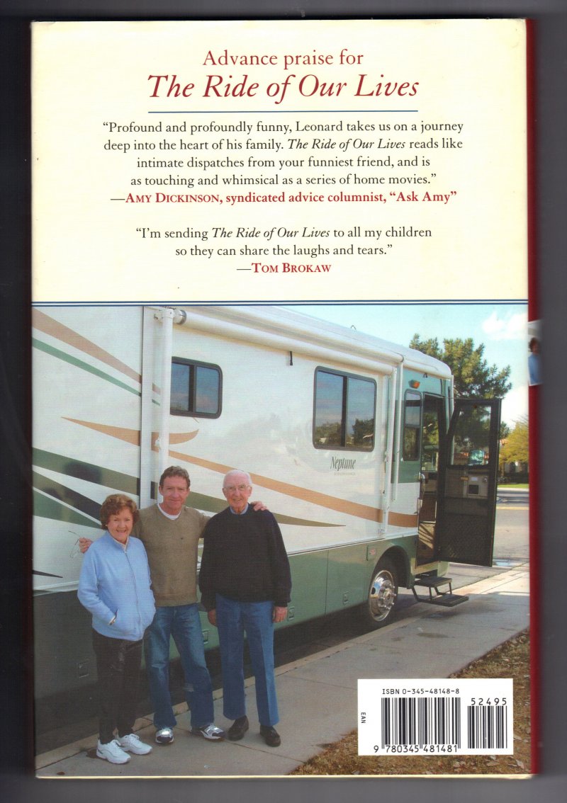 Image 2 of The Ride of Our Lives by Mike Leonard (2006, Hardcover) Signed autographed
