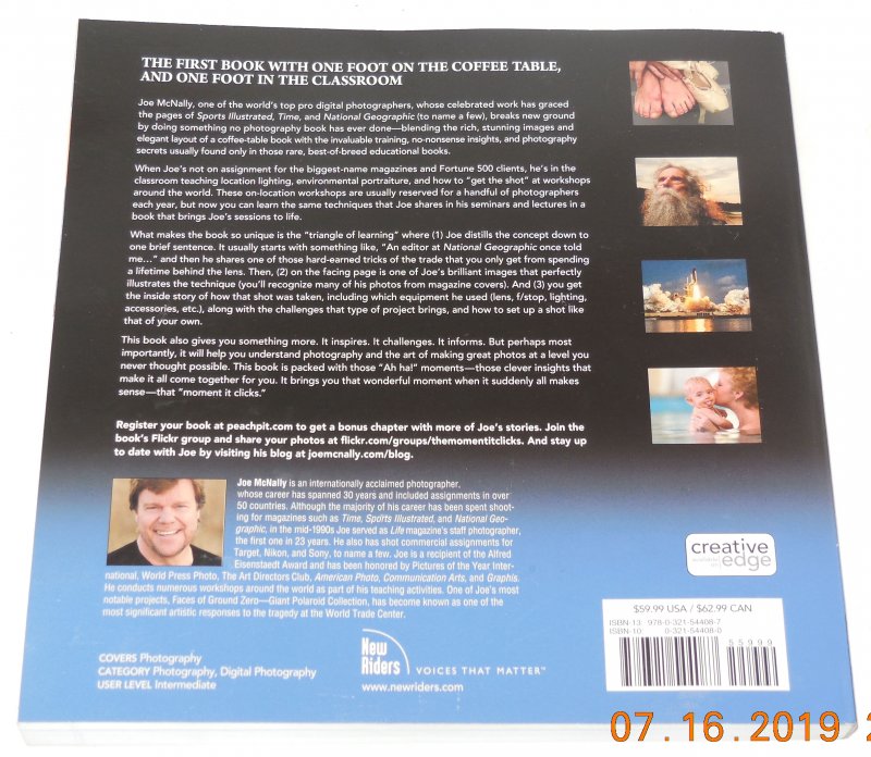 Image 3 of Voices That Matter The Moment It Clicks by Joe McNally (2008, Paperback) Signed