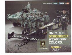 Tony Schumacher Signed Autographed Racing Photo Promotional Advertising Card