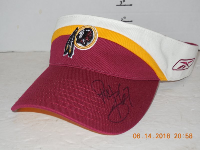 Ray Brown #67 Signed autographed Visor Hat Washington Red Skins