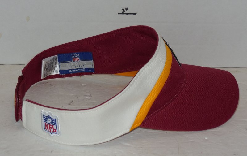 Image 3 of Ray Brown #67 Signed autographed Visor Hat Washington Red Skins