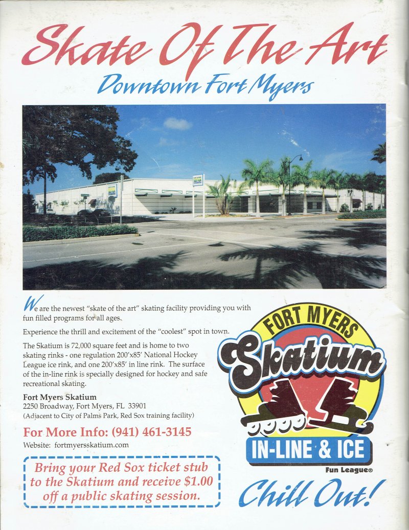 Image 5 of 1999 Red Sox Spring Training Magazine Program signed Wakefield Saberhagen Corsi