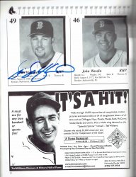 1999 Red Sox Spring Training Magazine Program signed Wakefield Saberhagen Corsi